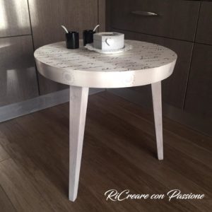 Selena Olioso - Dopo, Cotton White, stencil Chocolate e Cape Cod Grey, Clear Wax e Pearl Wax -